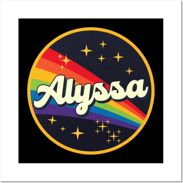 Alyssa - // Rainbow In Space Vintage Style Wall Art by LMW Art